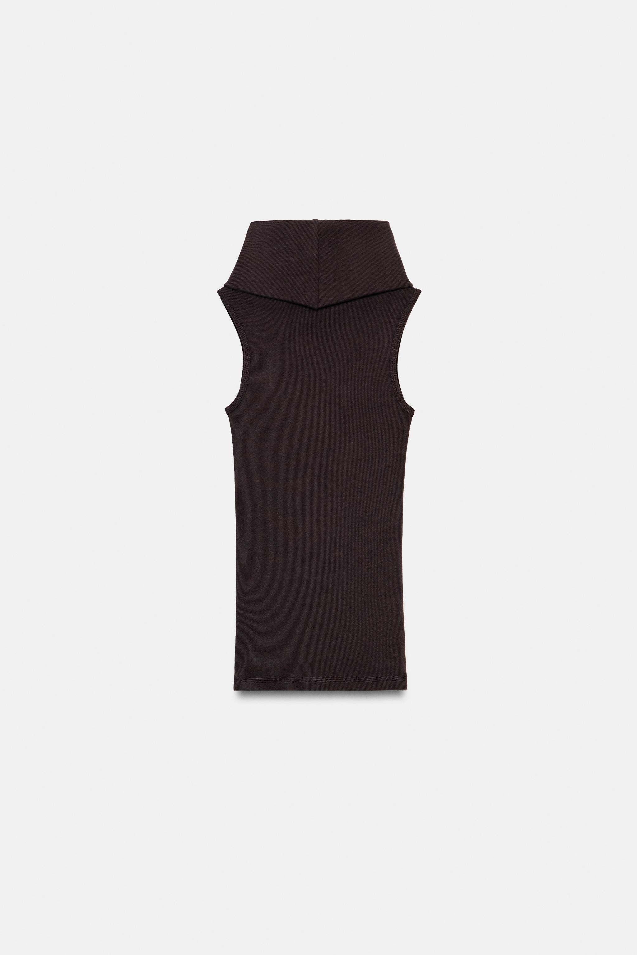 HIGH NECK SLEEVELESS TOP | Zara US