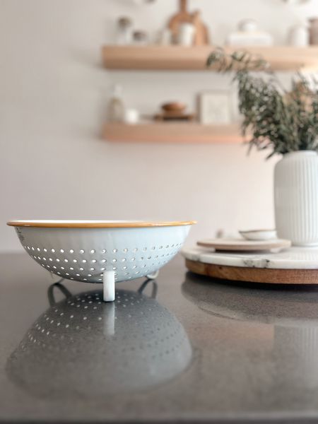 I am loving the vintage vibe this giant colander is giving! Kitchen decor, kitchen finds a 

#LTKunder50 #LTKhome #LTKFind