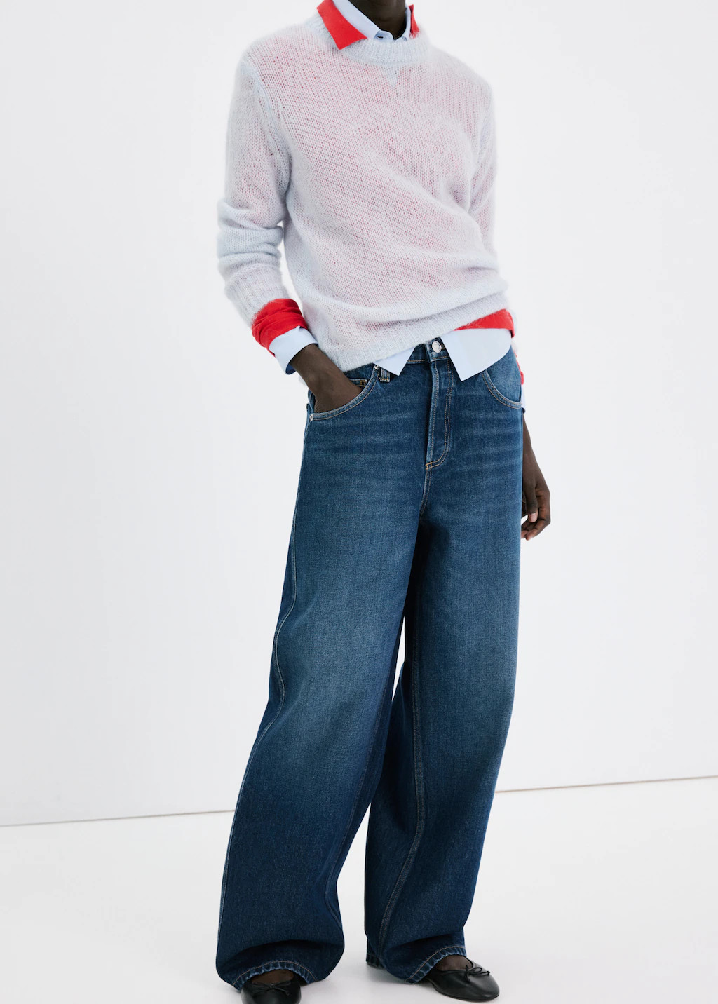 Mid-rise balloon jeans | MANGO (UK)