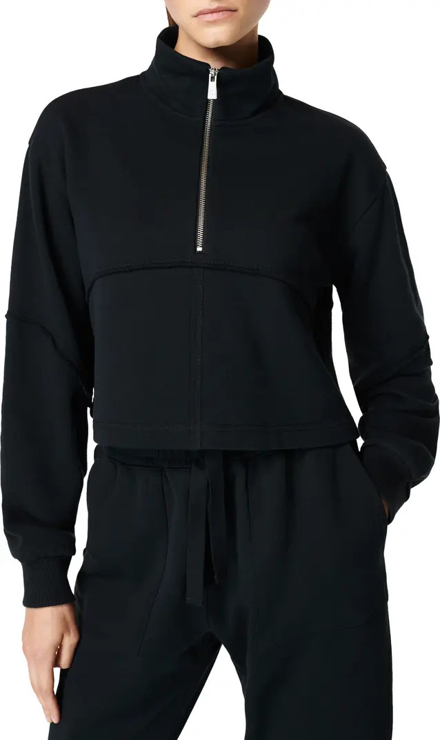 Revive Half Zip Crop Sweatshirt | Nordstrom