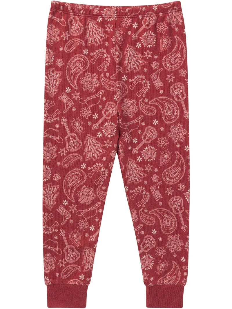 Modern Moments by Gerber Gender Neutral Tight Fitting Christmas Pajama Set, 2-Piece, Sizes 12 Mon... | Walmart (US)