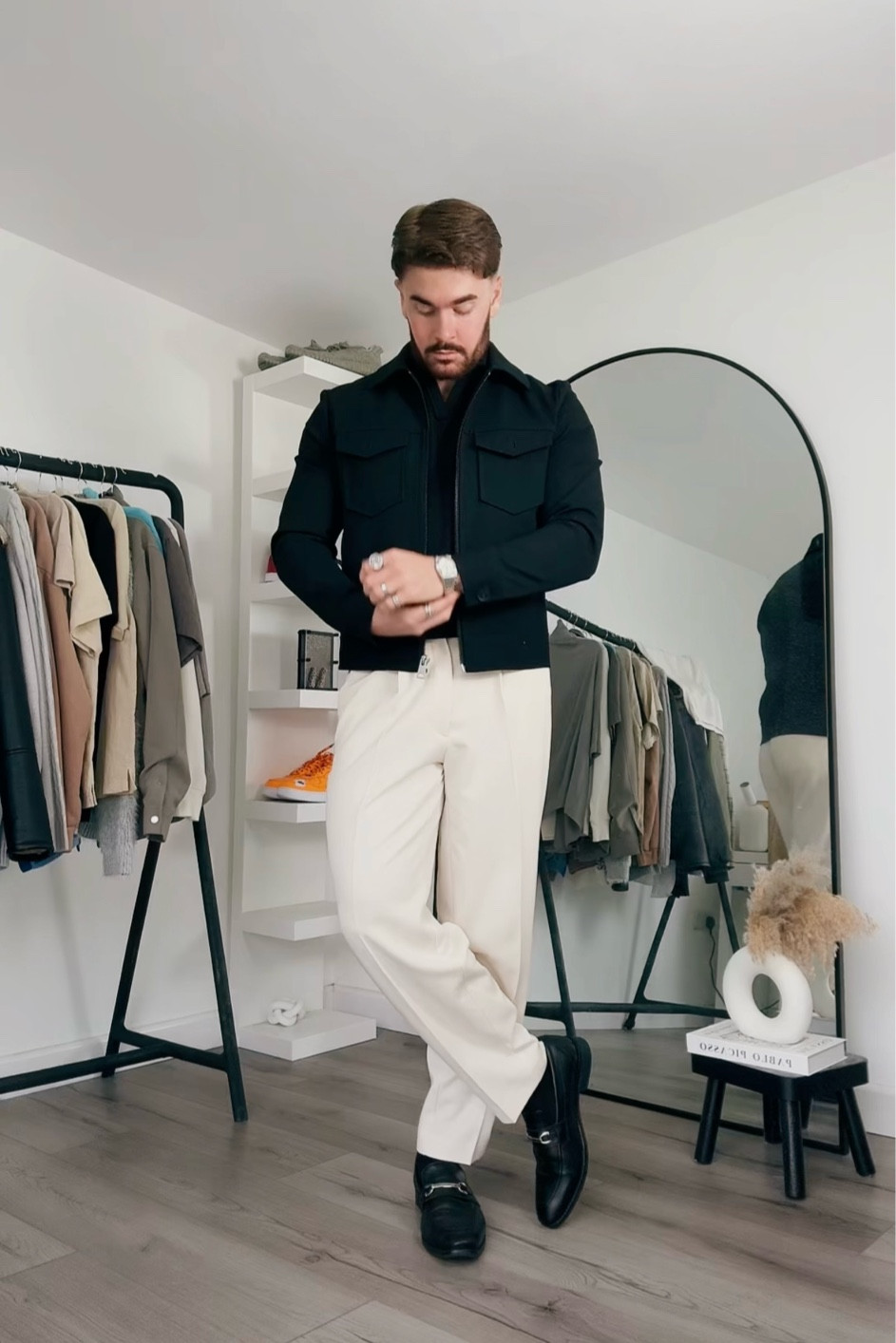 A smart casual black and beige combo ⚫️⚪️ 

#LTKmens #LTKautumn #LTKgrwm