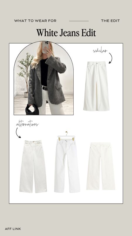 White Jeans Edit! 

Summer Style, Summer Outfit Inspiration, White Jeans, Wide Leg Jeans, Wardrobe Staples 

#LTKuk #LTKsummer #LTKstyletip