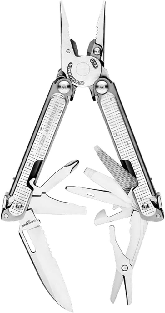 LEATHERMAN, FREE P2 Multitool with Magnetic Locking, One Size Hand Accessible Tools, Made in the ... | Amazon (US)