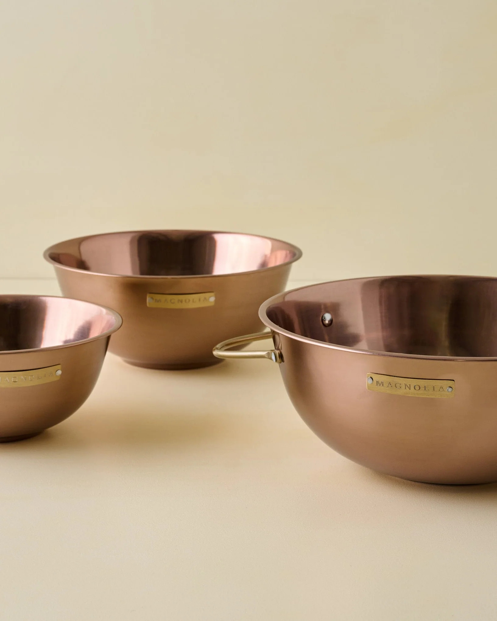 Magnolia Copper Mixing Bowl Set | Magnolia