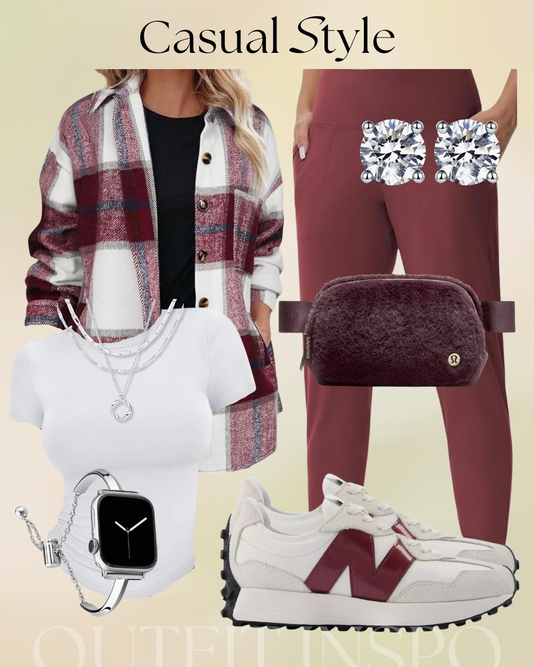 Burgundy casual style outfit inspo ❤️

#LTKootd #LTKFindsUnder50 #LTKgrwm