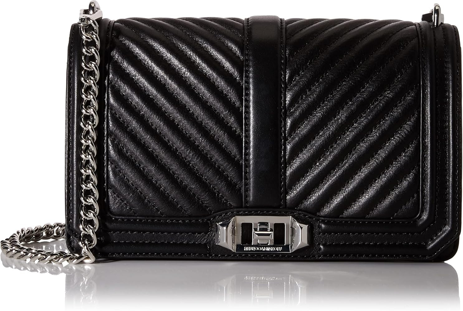 Rebecca Minkoff Chevron Quilted Love Crossbody | Amazon (US)