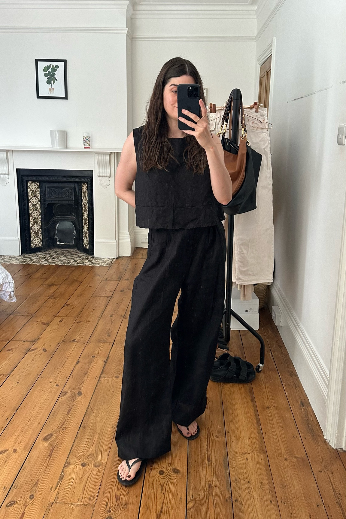 DISSH black linen trousers and top set 🖤

#LTKstyletip #LTKunder100 #LTKeurope