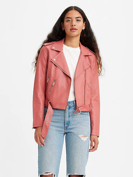 Levi's Belted Faux Leather Moto Jacket - Women's L | LEVI'S (US)