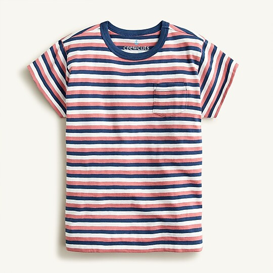 Kids' short-sleeve T-shirt in bright stripe | J. Crew US
