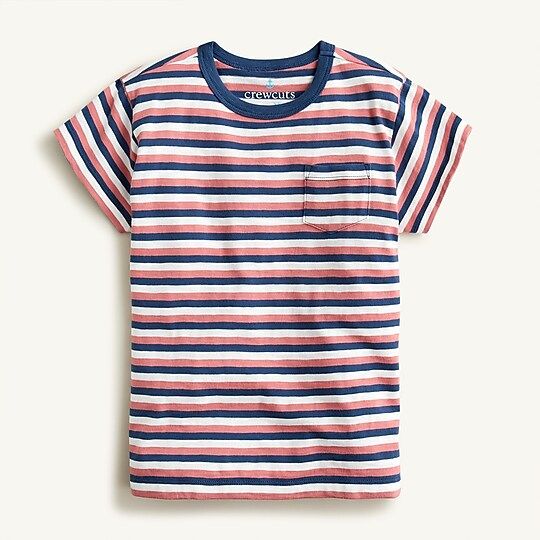 Kids' short-sleeve T-shirt in bright stripe | J.Crew US