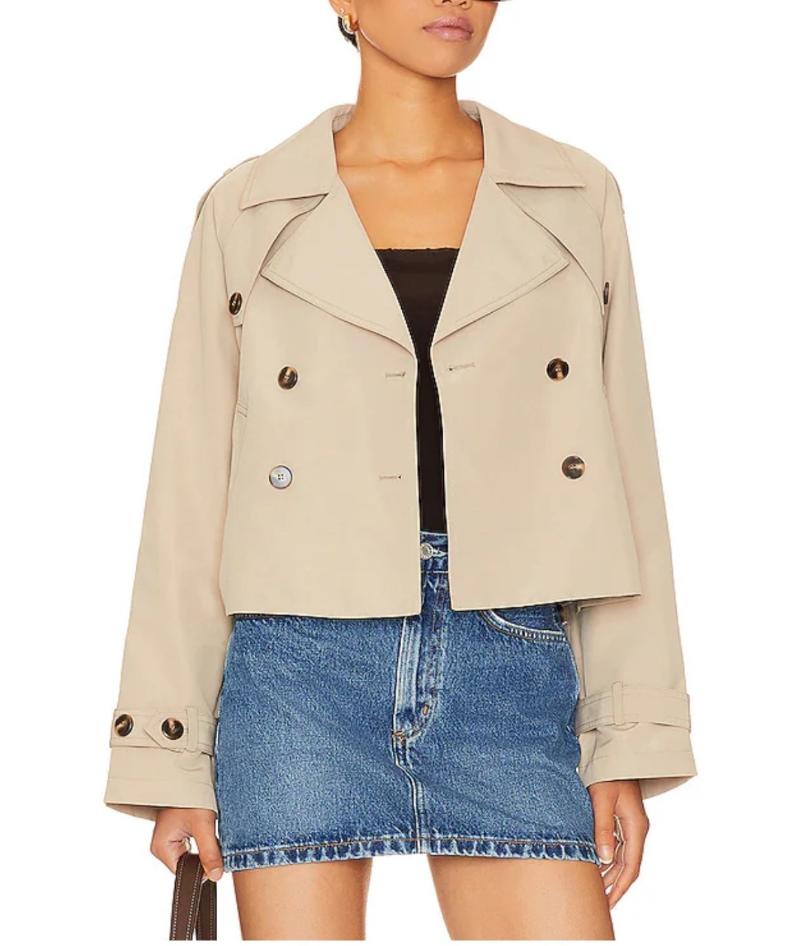 A cropped trench is a must for spring! This one is perfect and under $70!