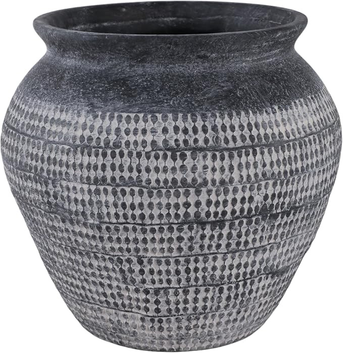 Decorative Textured Ceramic Vase for Living Room Decor - Perfect Home Decor for Room, Office, and... | Amazon (US)