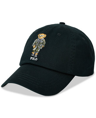 Men's Polo Bear Twill Ball Cap | Macy's