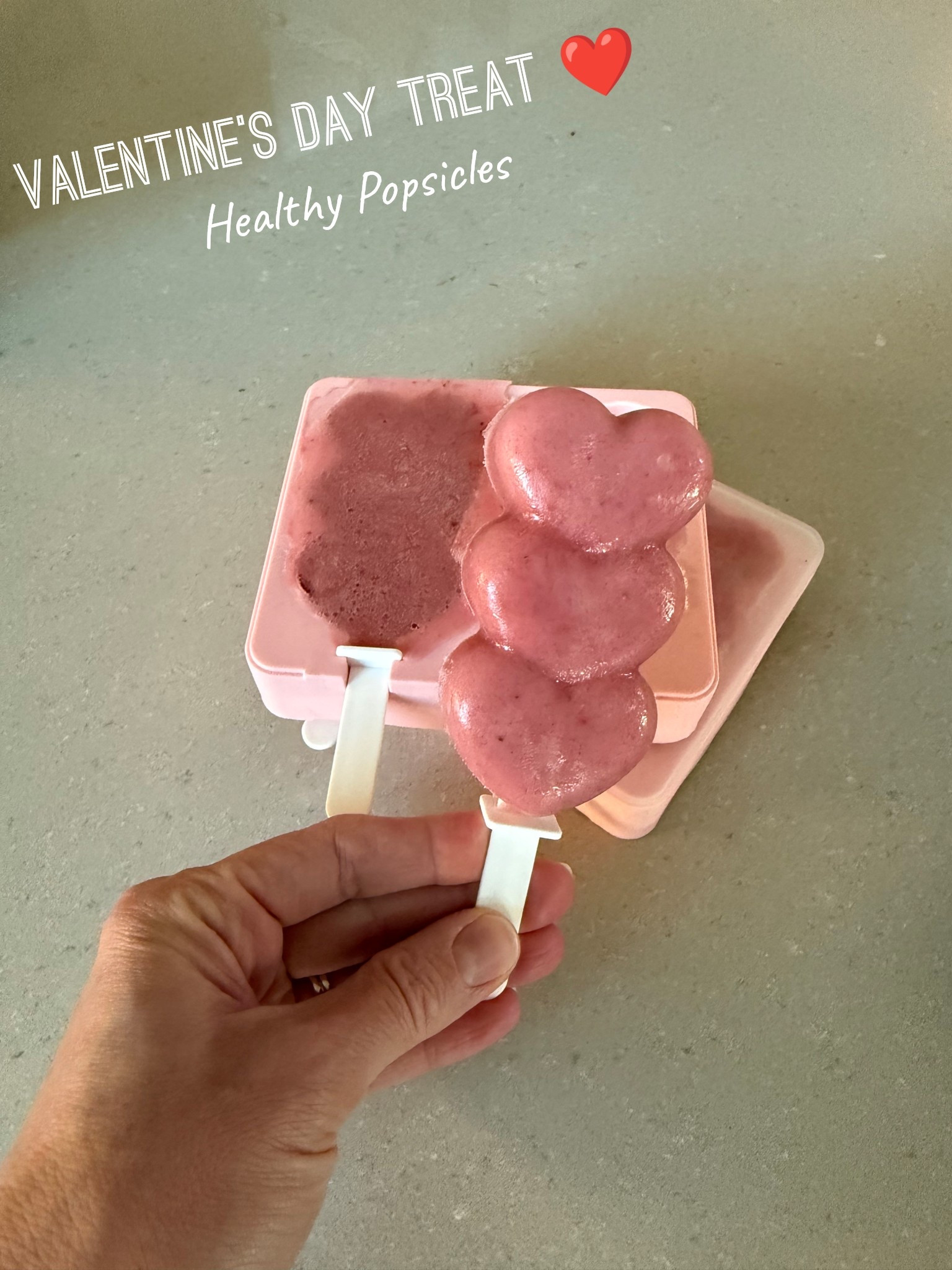 Valentine’s Day treat idea for the kiddos! These healthy popsicles are always a hit with my kids 👌 I used frozen bananas, strawberries, milk, vanilla yogurt and some vanilla. Such a great way to sneak in some fruit! 

Valentine’s Day treat, Valentines Day breakfast, Kids breakfast ideas, kids healthy popsicles, kids snack ideas, Amazon, Target, Valentines Day, heart popsicles 

#LTKfoodie #LTKmomlife #LTKKids