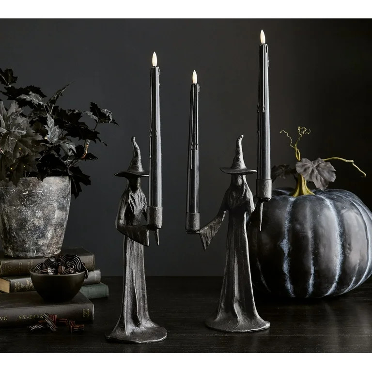 ZapZest Portavelas de Bruja - Decoraciones de Halloween de Bruja Negra para Interiores | Walmart (US)