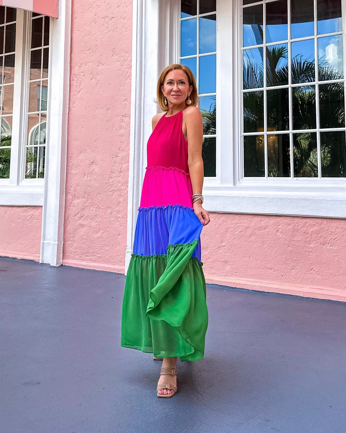 Colorblock Halter Maxi Dress curated on LTK