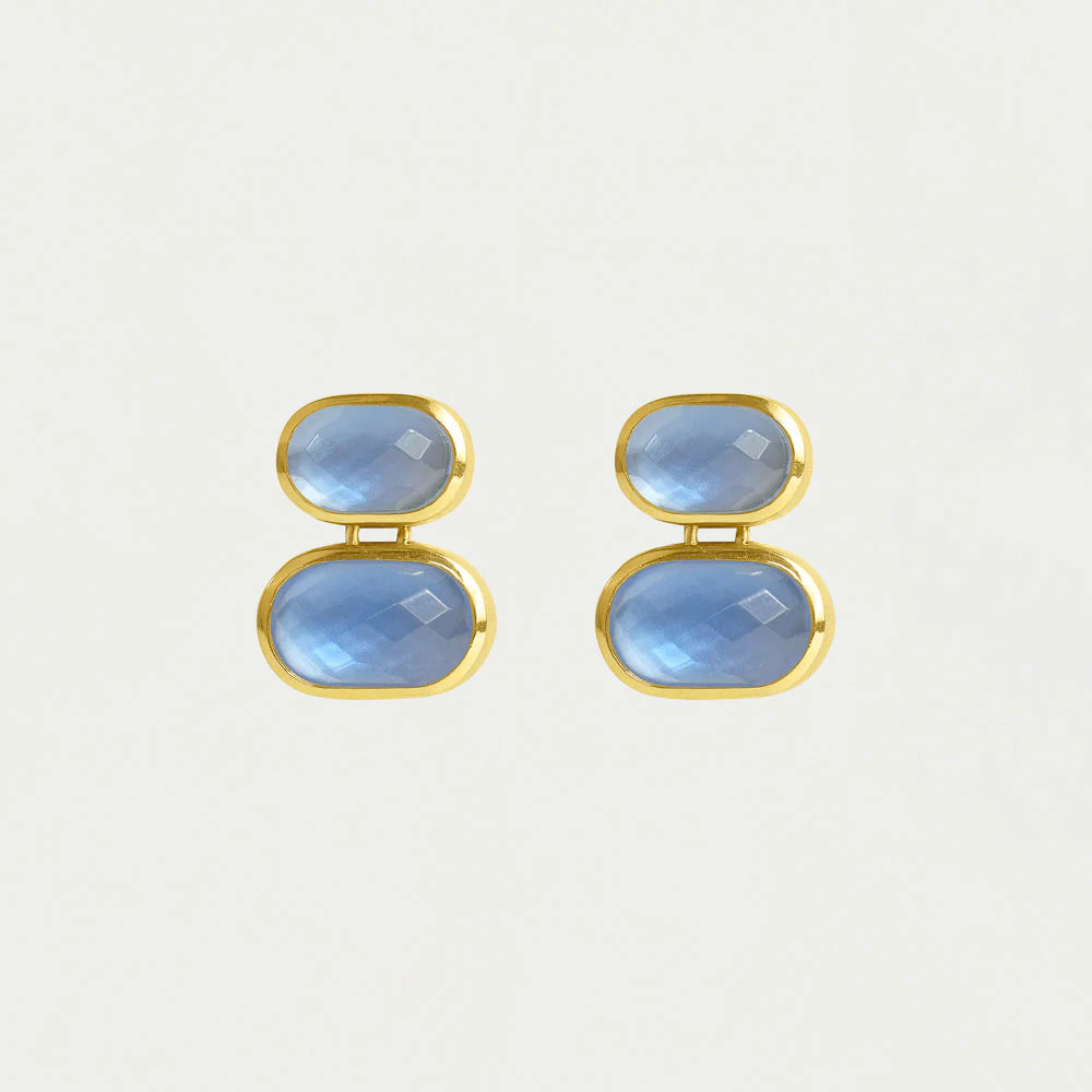 Mercer Double Gemstone Drop Earrings | Dean Davidson
