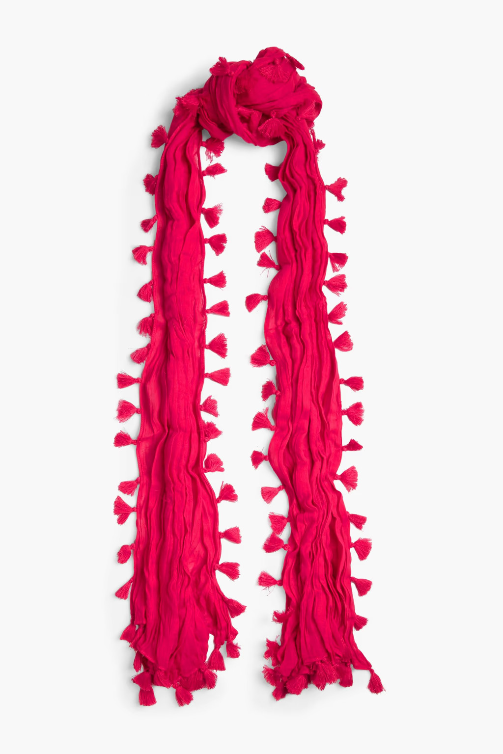 Red Tassel-trimmed cotton-gauze pareo | SEAFOLLY | THE OUTNET | The Outnet (US and CA)