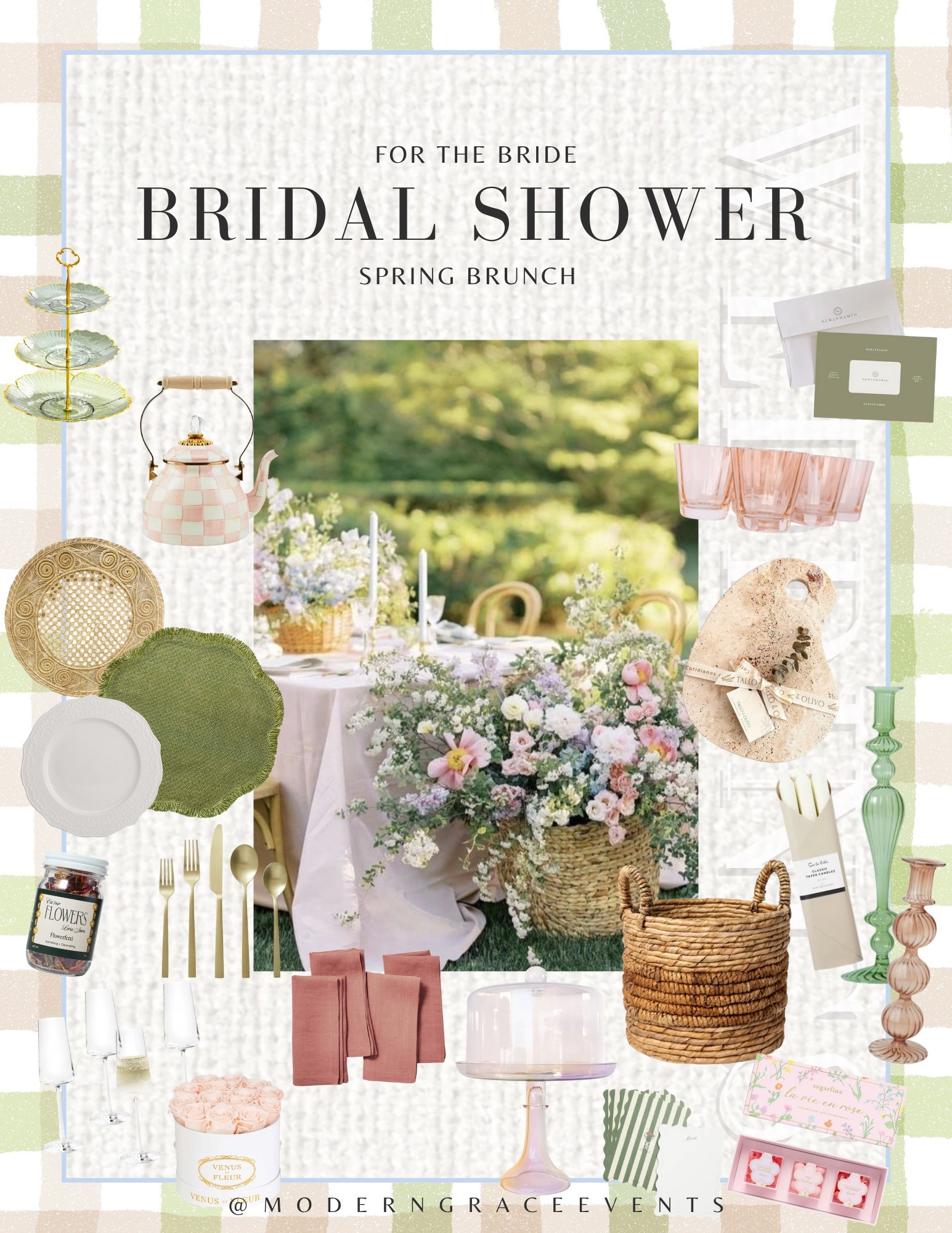 Bridal Shower theme: Spring Brunch🌷☀️💍👒🥂

This floral focused tabletop is perfect for a lovely outdoor brunch celebrating the bride-to-be! Add some edible flowers to your champagne and pour some raspberry rose tea while the ladies relax and enjoy this gorgeous weather.

Gifting: A Venus et Fleur forever bouquet for the Bride + the Sugarfina spring edition “La Vie En Rose” bento boxes for the girls. 

#LTKFindsUnder100 #LTKWedding #LTKParties