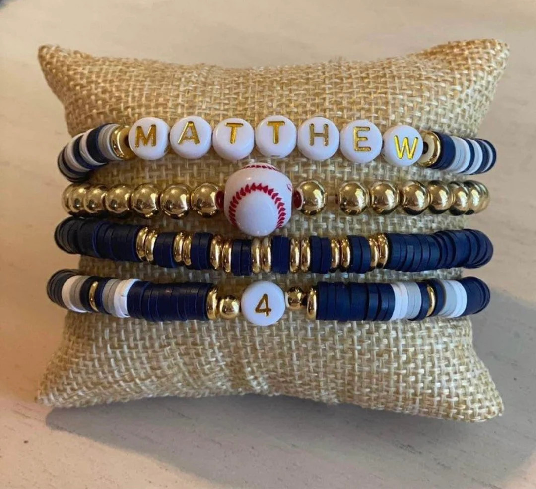Personalized Sports Bracelets - Etsy | Etsy (US)