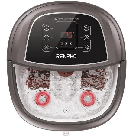 RENPHO Foot Spa Bath Massager with Heat Bubbles Shiatsu Massage & Jets Foot Soak Tub Relieve Foot Muscle Pain, Mothers Day Birthday Gifts for Mom Womem | Walmart (US)