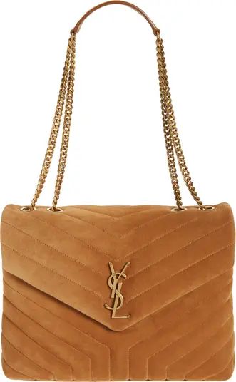 Saint Laurent Medium LouLou Quilted Suede Shoulder Bag | Nordstrom | Nordstrom