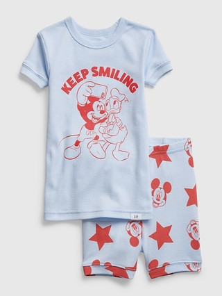 babyGap | Disney 100% Organic Cotton Mickey Mouse PJ Shorts Set | Gap (US)