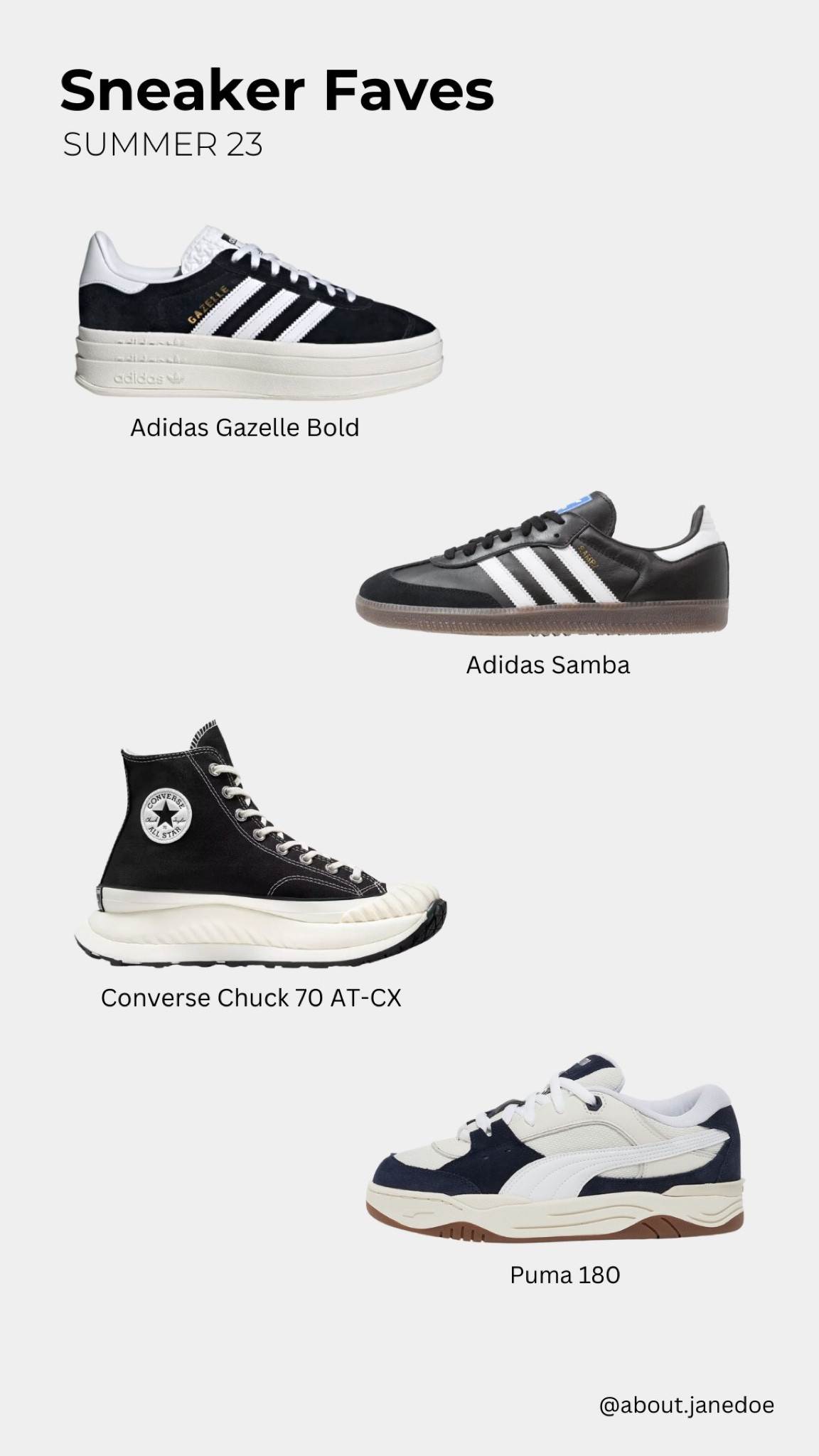 Favorite Sneakers for 2023 — Black / Dark Sneaker Edition 

#LTKshoecrush #LTKFind #LTKSeasonal