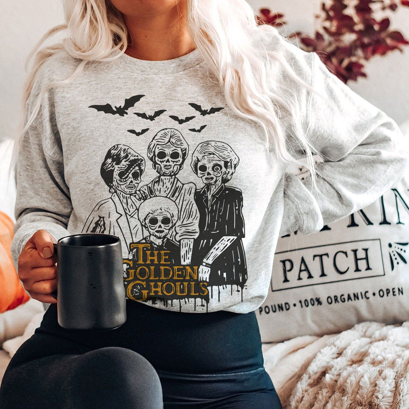 Golden Ghouls Sweatshirt Witches Sweater Halloween Gift - Etsy | Etsy (US)