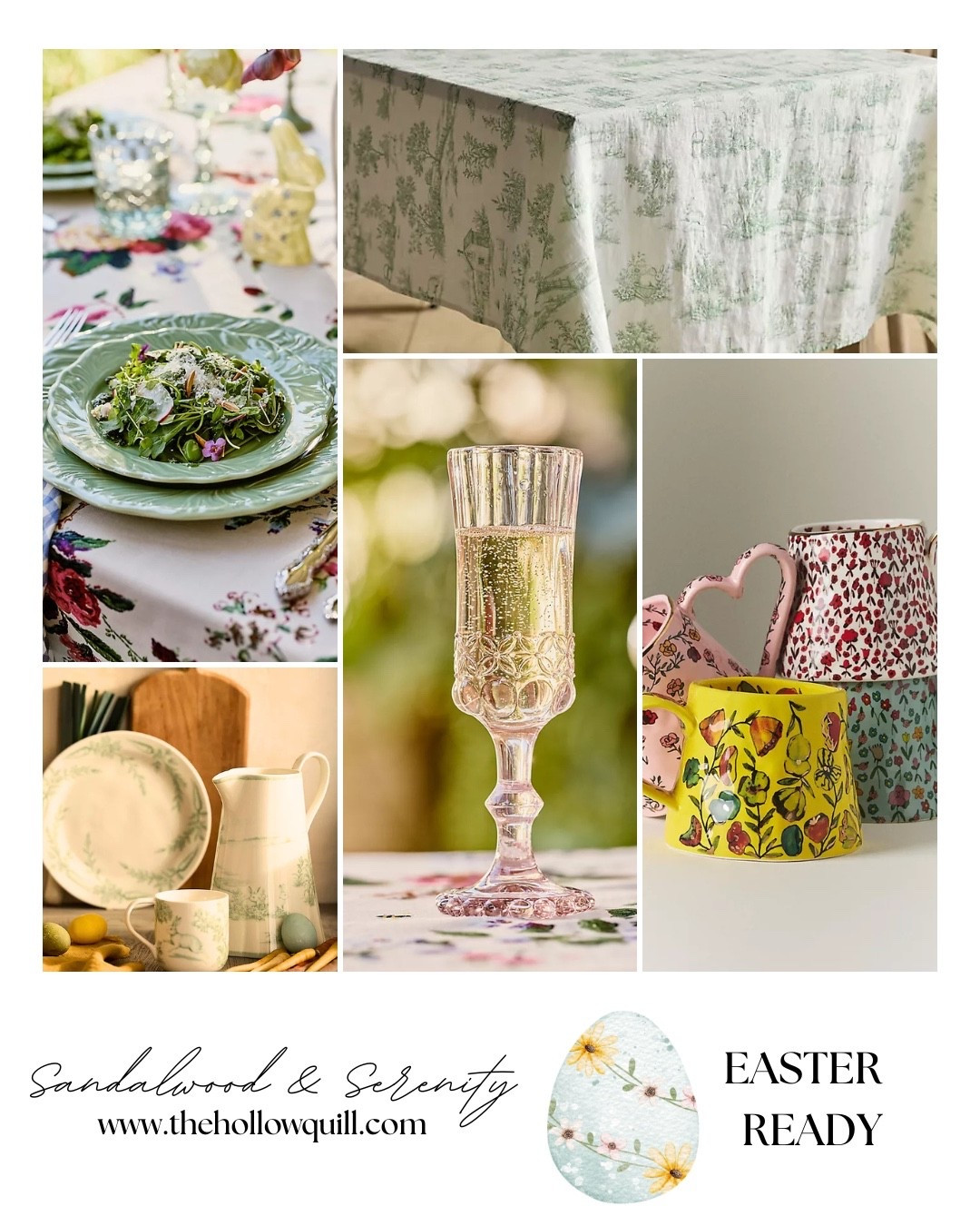 Easter brunch but make it Anthropologie-coded 🐣🌿

Floral table linens. Vintage-inspired green plates. Blush champagne coupes. Botanical pitchers. Garden mugs that feel collected from a French countryside market.

This is your sign to romanticize Easter morning.

Whether you’re hosting brunch, pouring mimosas, or setting the table “just because” — these Anthropologie home finds make spring feel intentional and heirloom-worthy.

Soft greens. Pressed florals. Delicate glassware. Nothing loud. Everything elevated.

Shop my Easter table edit in LTK 🤍

#LTKHome #AnthroHome #EasterBrunch #SpringTablescape #WomenOver40Style #SandalwoodAndSerenity #CottageCoreHome #HostessStyle


#LTKmomlife #LTKSeasonal #LTKHome