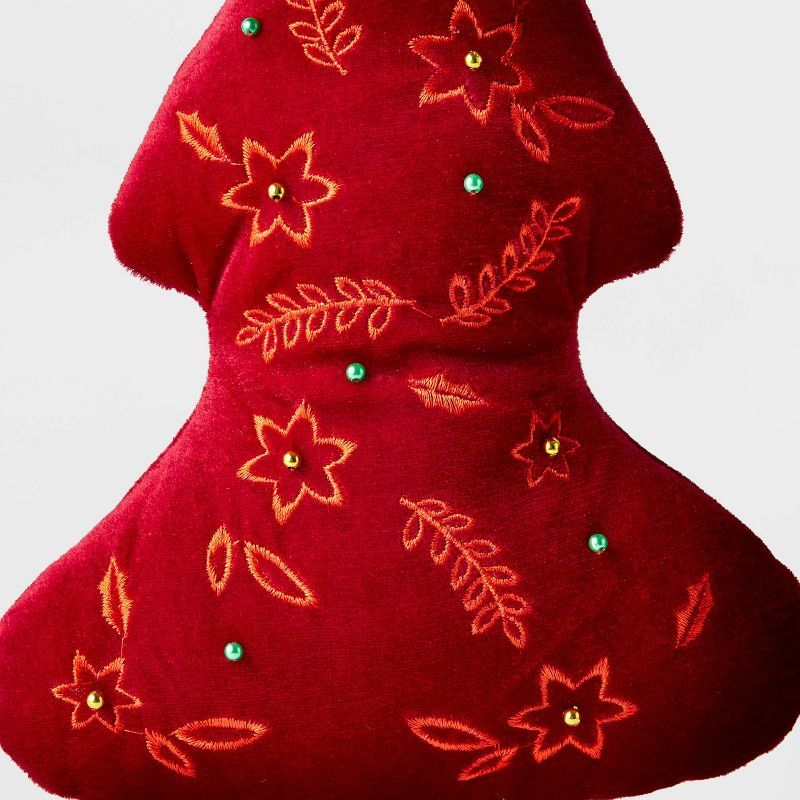 13" Decorative Fabric Christmas Tree Dark Red - Wondershop™ | Target