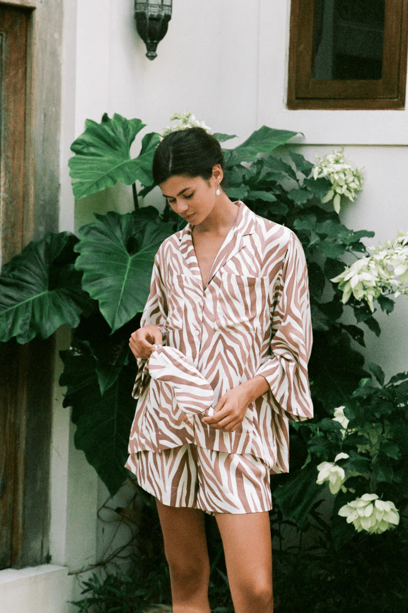 Peta Sleep Set - ECOVERO™ - Zebra | Piyama US