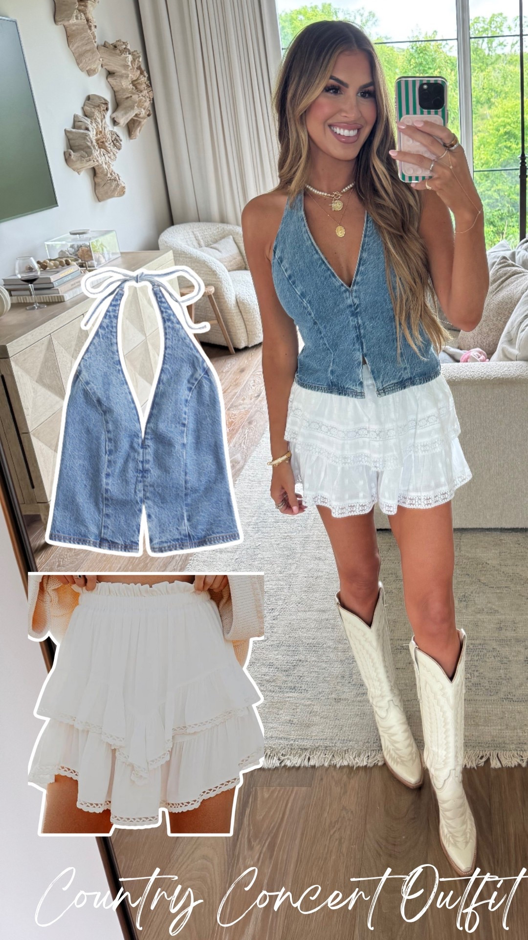 An easy look for all your country concerts this summer! Size small top and size small skirt! 

#LTKSeasonal #LTKStyleTip #LTKSummerEdit