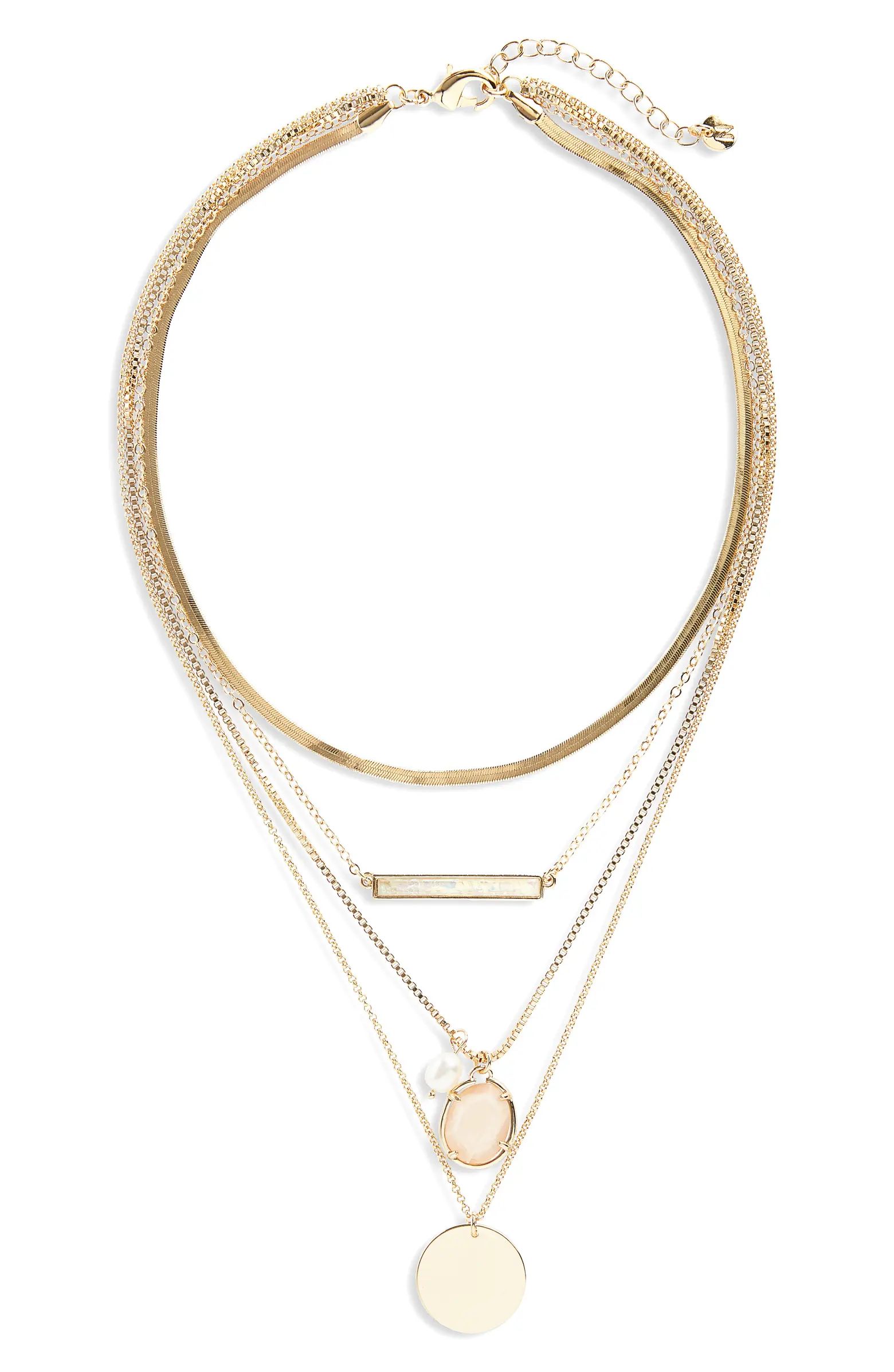 Nordstrom Cultured Pearl Layered Necklace | Nordstrom | Nordstrom