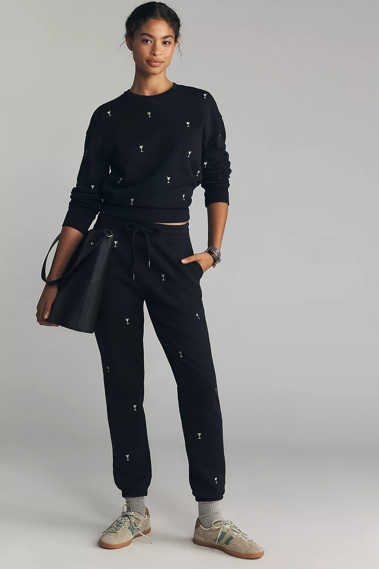 Rails Kingston Embroidered Champagne Sweatpants | Anthropologie (US)