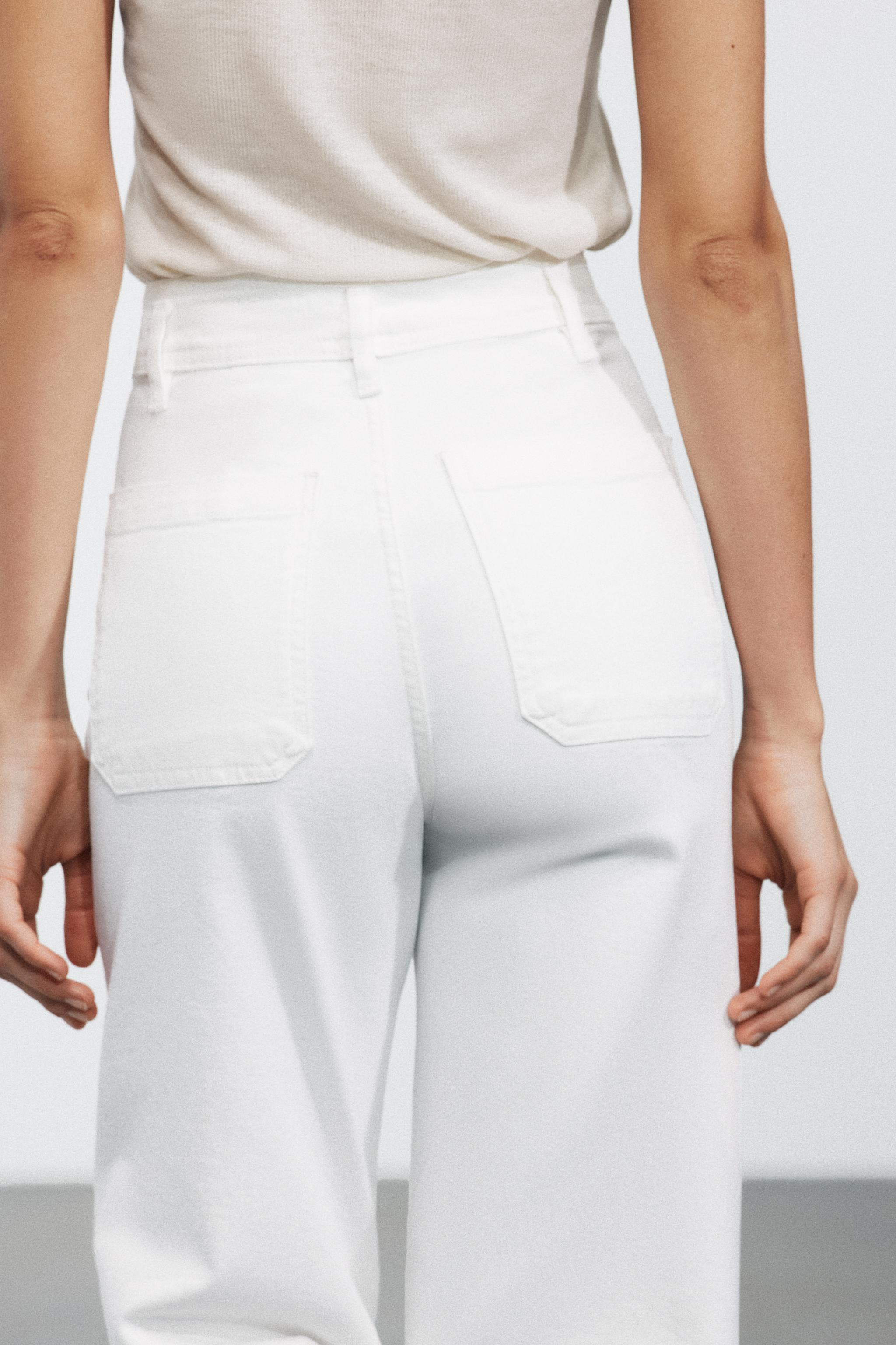 ZW COLLECTION HIGH WAIST WIDE LEG JEANS | Zara US