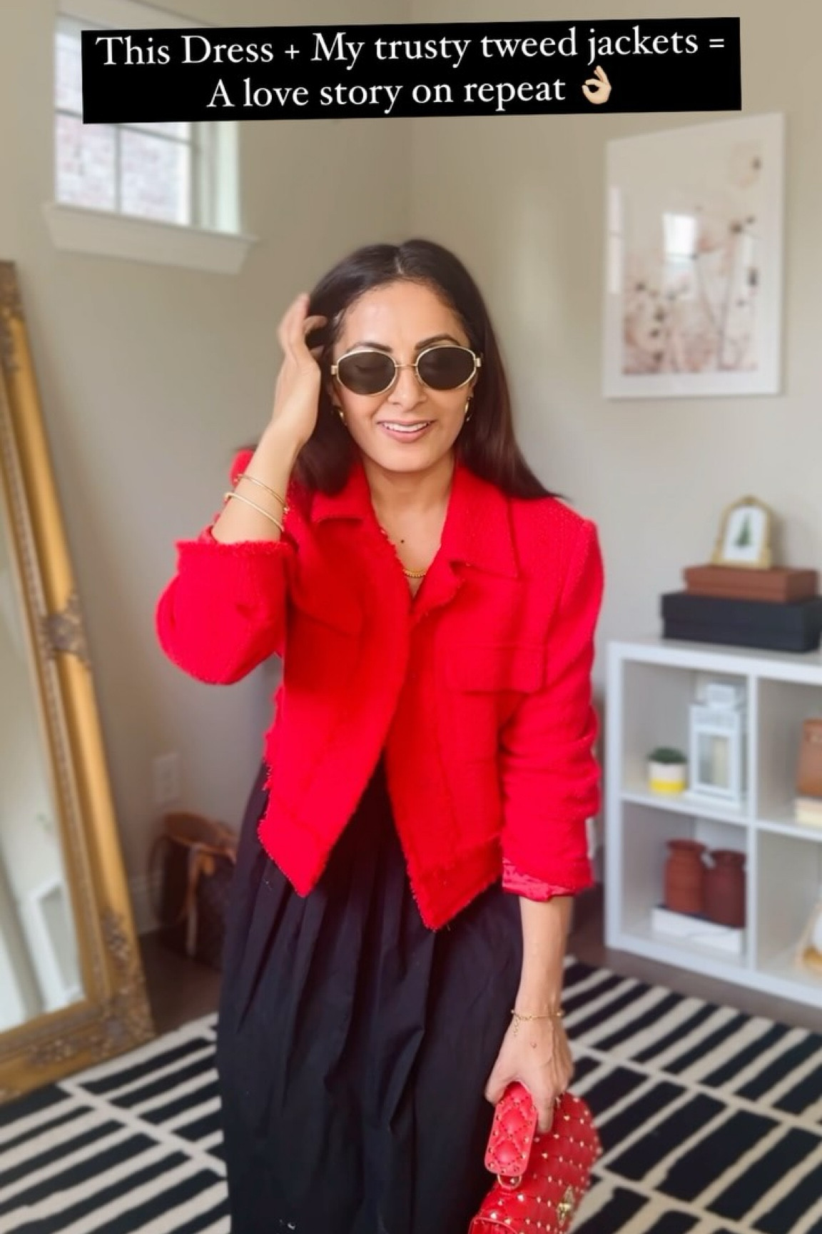 When in doubt, add a tweed jacket! 👌🏼 

Linking these outfits on my @shop.ltk . Link in my bio! 

Dress @astrthelabel  Yellow Tweed Jacket @motf_official  Red Jacket @mango  Brown Jacket @motf_official  Ballet Flats @target Brown Bag @teddy_blake  Lipstick @lorealparis Sunglasses @furtalk / @amazon 

{what I wear to the office, Tweed Jackets, Fall Fashion, Corporate girlie, timeless style, old money aesthetic, classic outfits ideas, what to wear this thanksgiving}

#tweedjacketstyling #falloutfits #corporatefashion