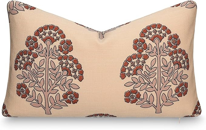 Crumbs Home Modern Farmhouse California Casual Indoor Outdoor Lumbar Pillow Cover, 12"x20" Water ... | Amazon (US)