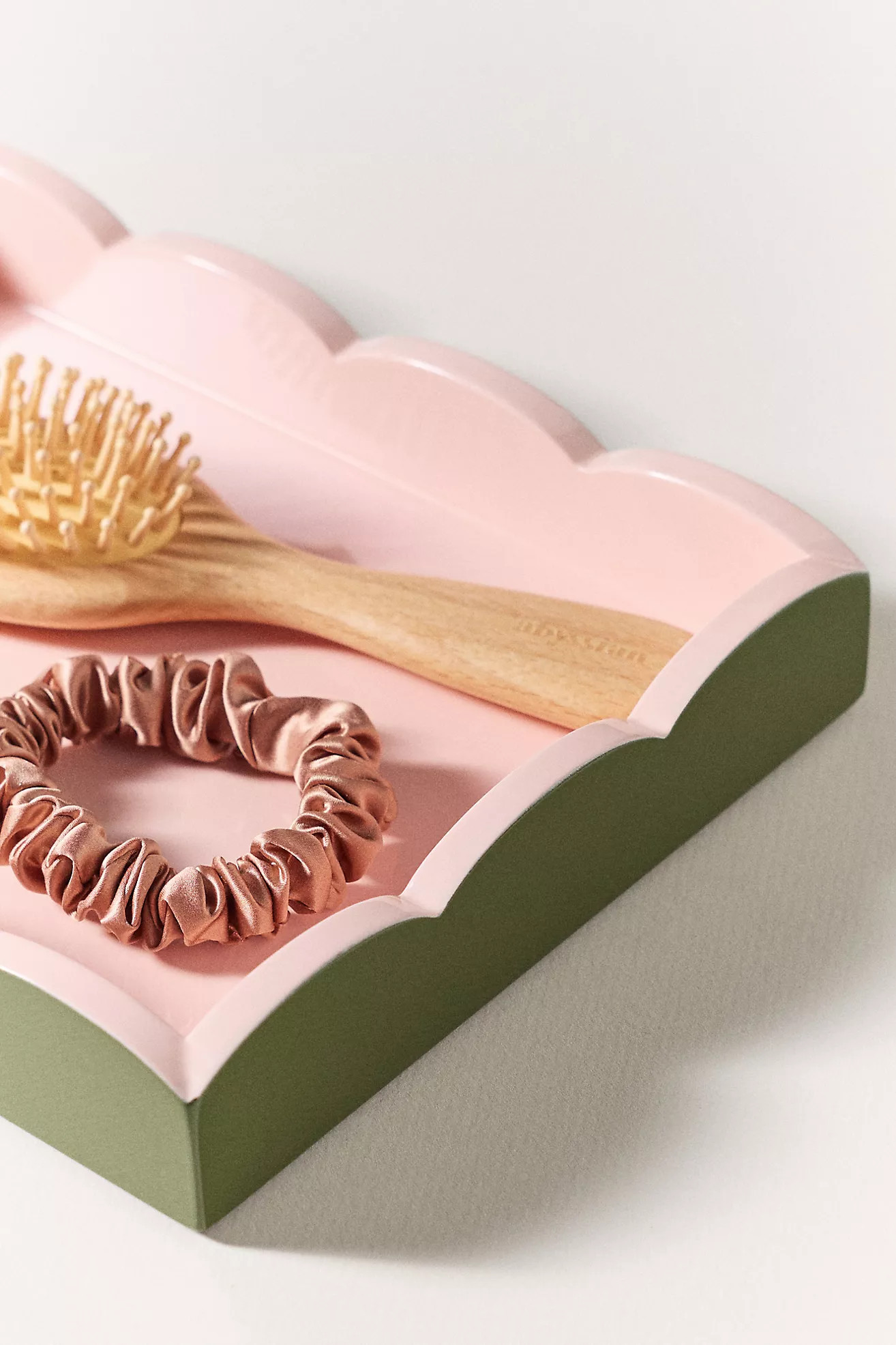 Addison Ross Two-Tone Small Scallop Lacquer Tray | Anthropologie (US)