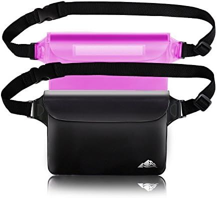 HEETA 2-Pack Waterproof Pouch, Screen Touch Sensitive Waterproof Bag with Adjustable Waist Strap - K | Amazon (US)