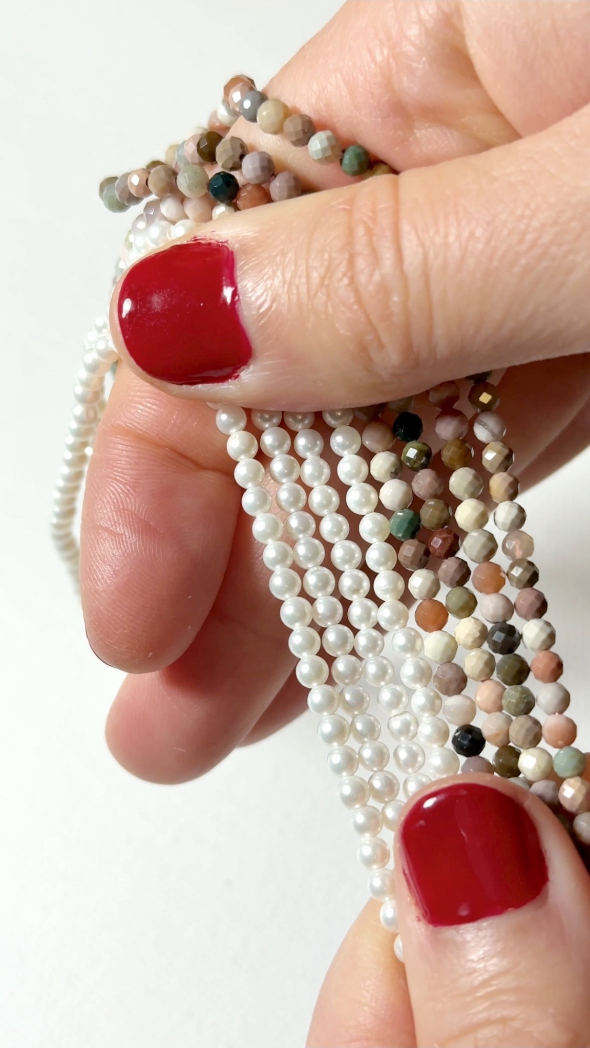 Loving these pearl and ocean jasper beads🤍Found these at Kimdoly Beads but similar ones are tagged below for making your own jewelry!

#LTKValentine #LTKBeauty #LTKWorkwear