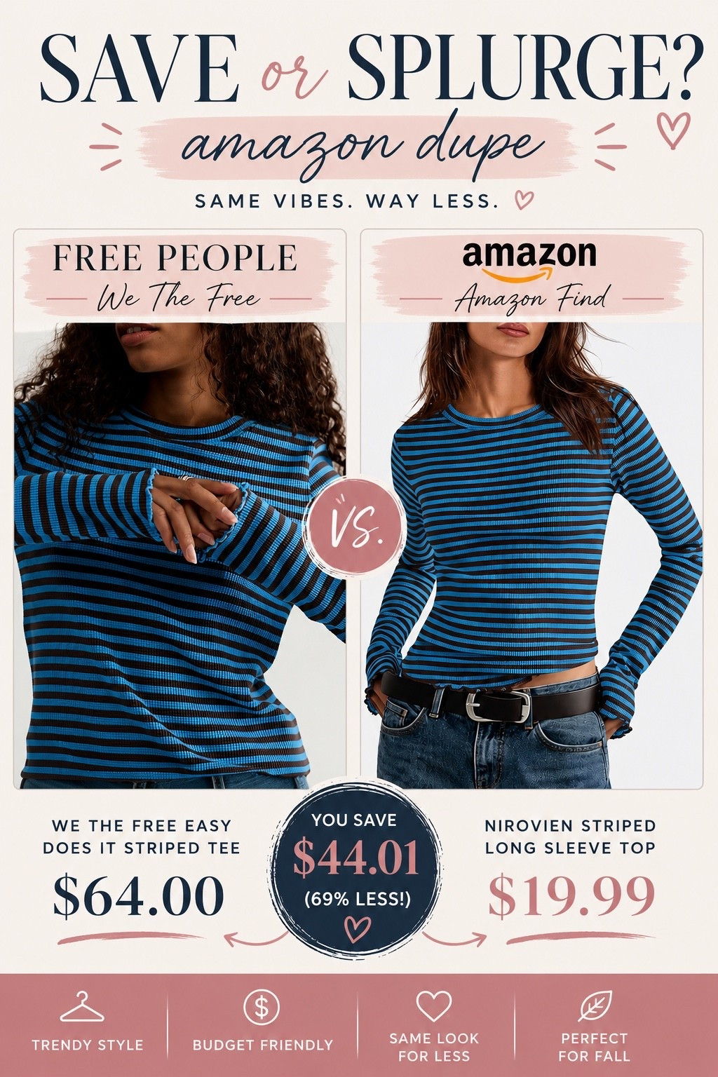 Free People Dupe!!! Saving you a total of $44.01! AMAZING.

#LTKootd #LTKSaleAlert #LTKMidsize
