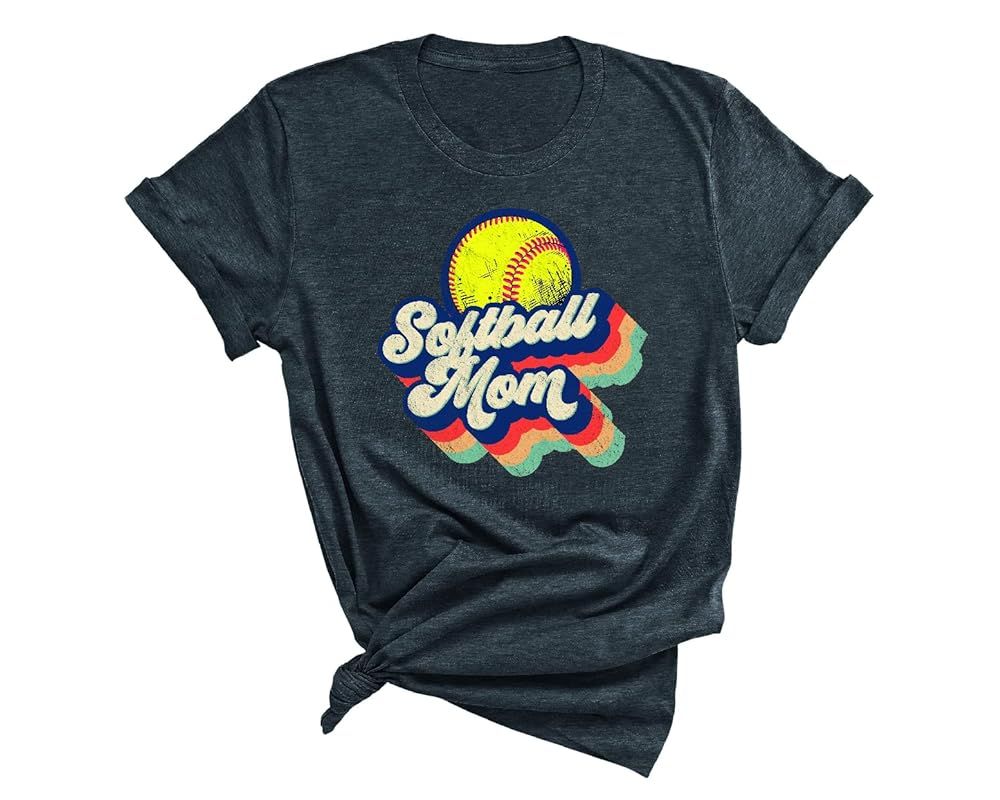Softball Mom T Shirt, Softball T Shirt In All Colors, Perfect Gift For Softball Player And Softba... | Amazon (US)