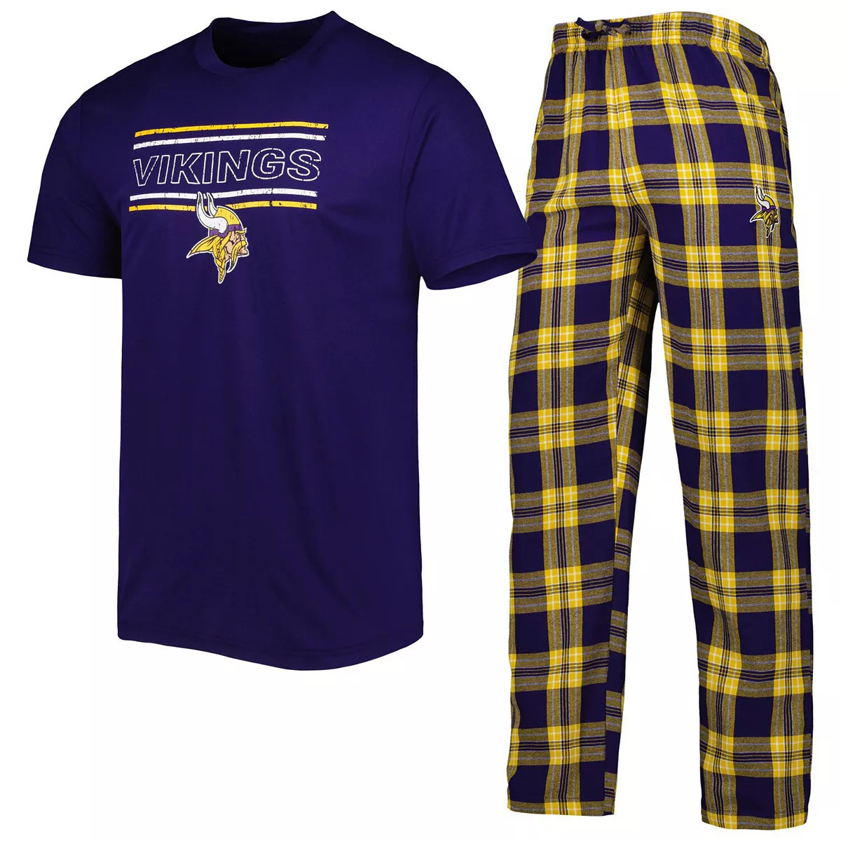 Men's Concepts Sport Purple/Gold Minnesota Vikings Badge Top & Pants Sleep Set | Kohl's