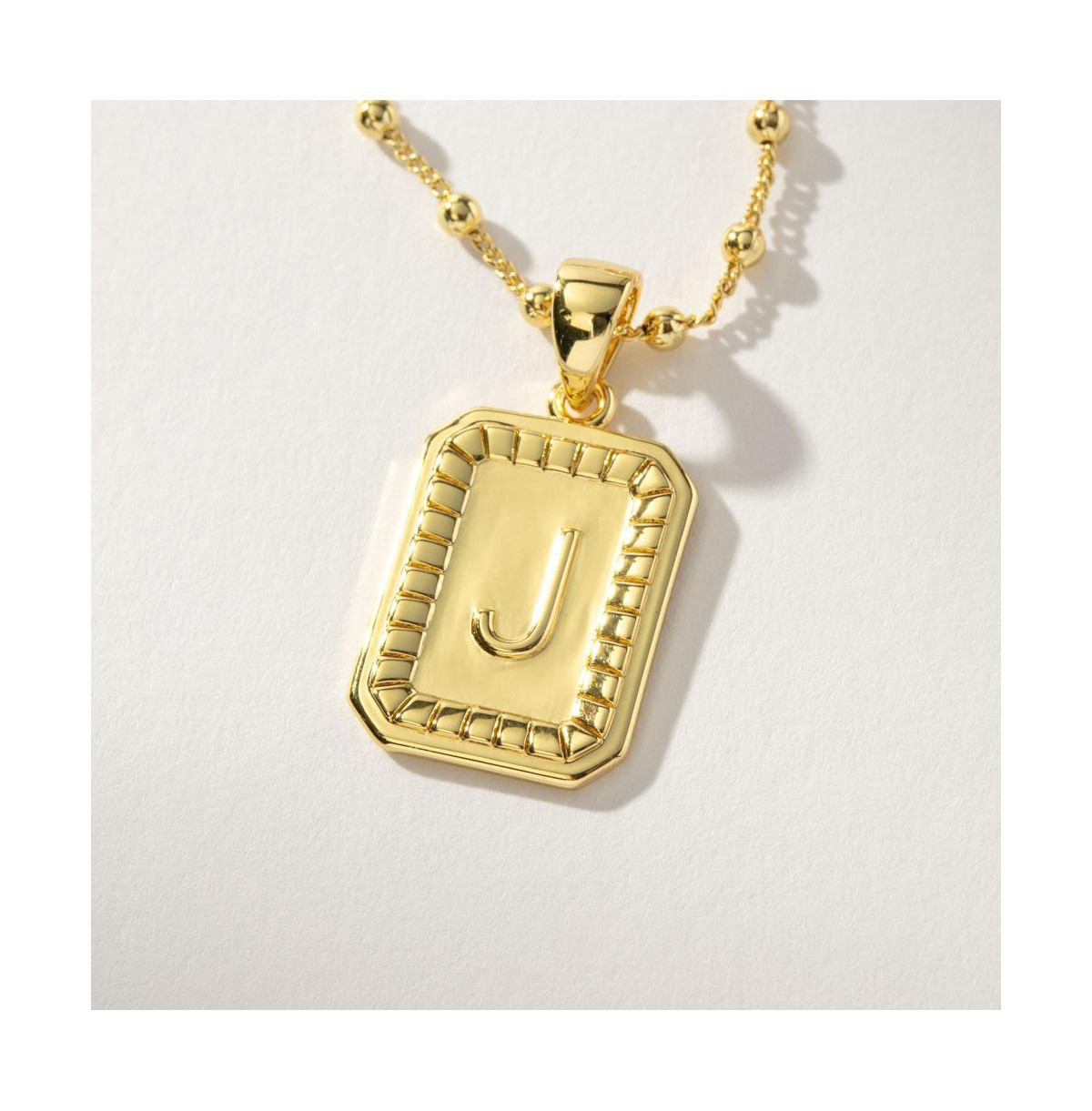 Uncommon James 14k Gold-Plated Sur Initial Necklace - Gold j | Macy's