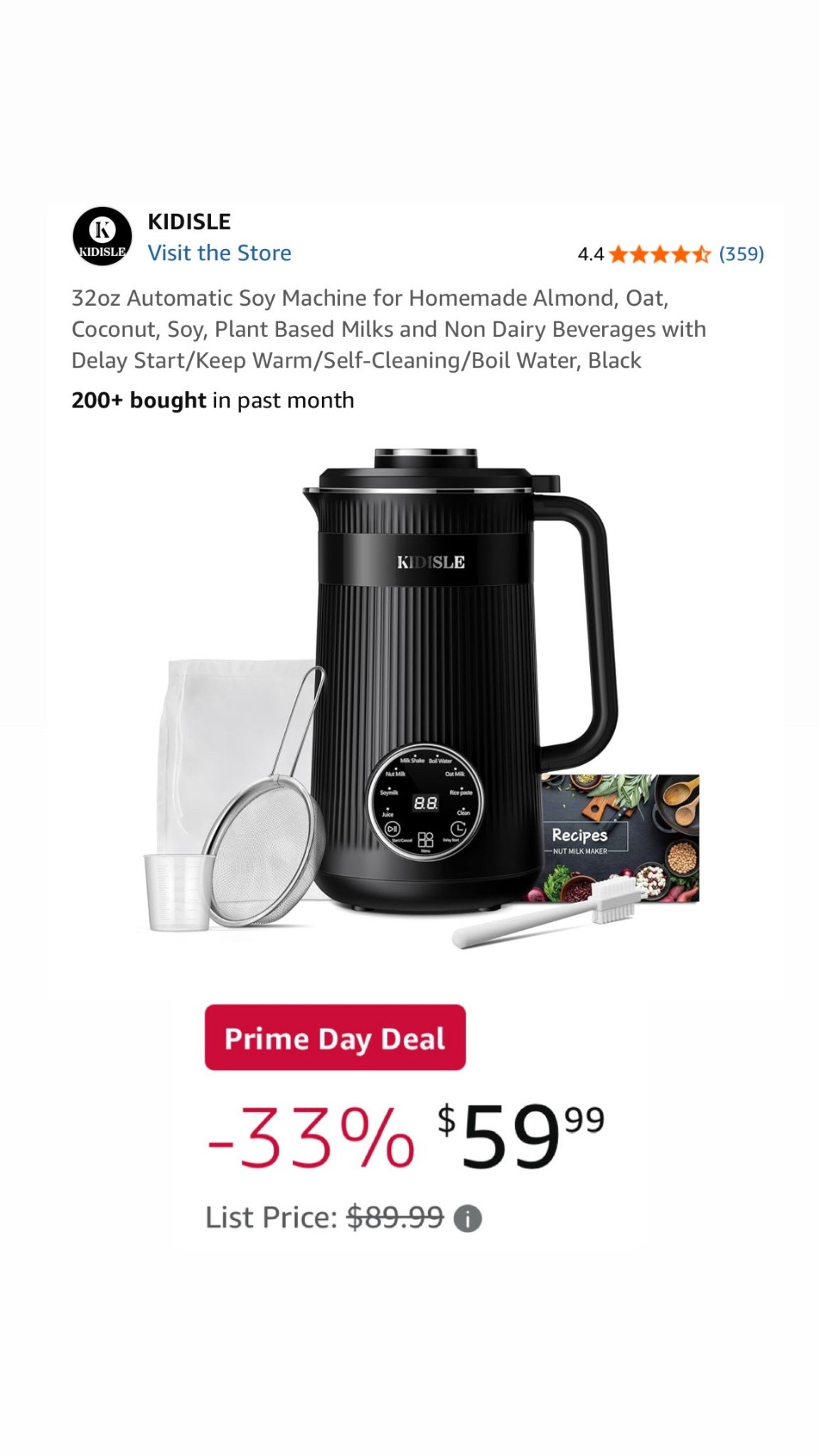 This is the machine I use to make oat milk

#LTKFindsUnder50 #LTKHome #LTKSaleAlert