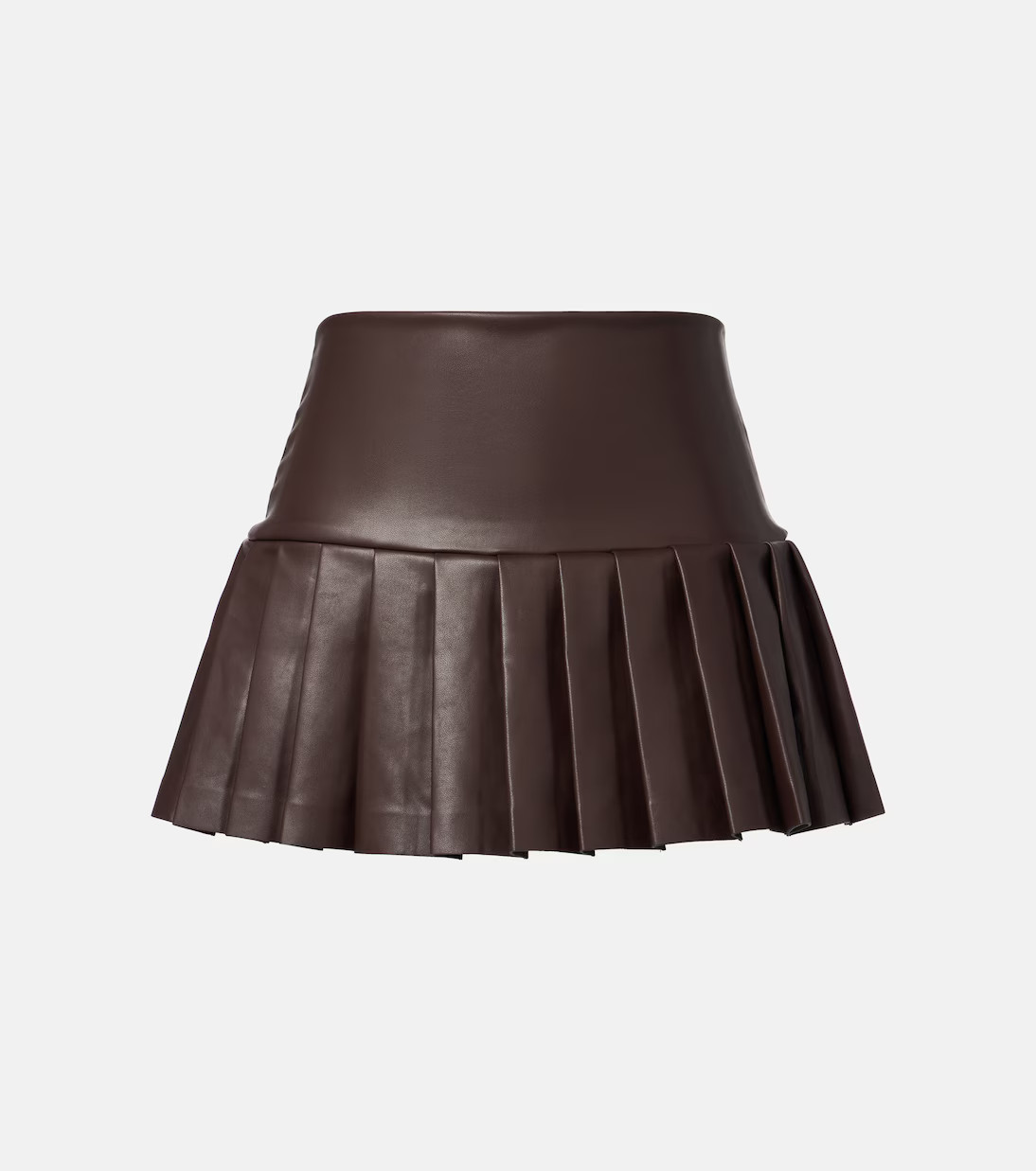 Pleated faux leather miniskirt | Mytheresa (US/CA)