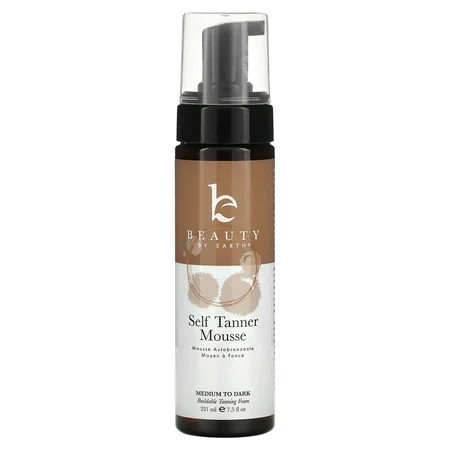 Beauty By Earth Self Tanner Mousse Medium to Dark 7.5 fl oz (222 ml) | Walmart (US)