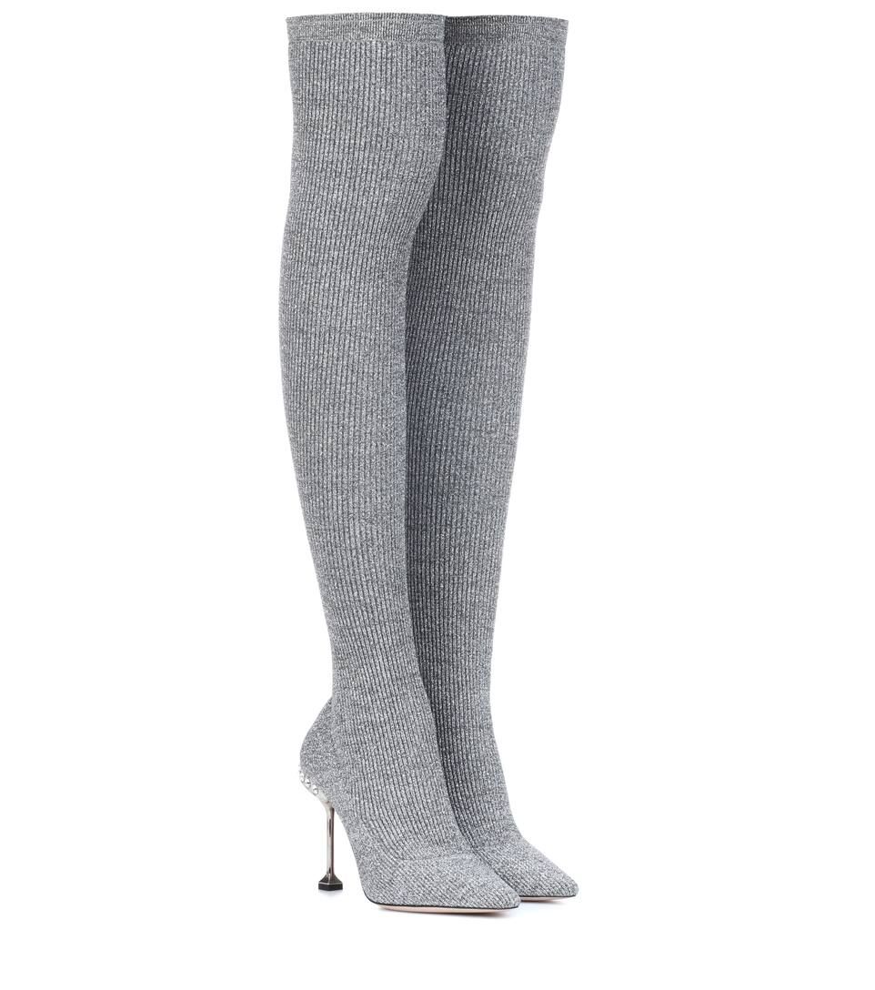 Stretch-knit over-the-knee boots | Mytheresa (INTL)